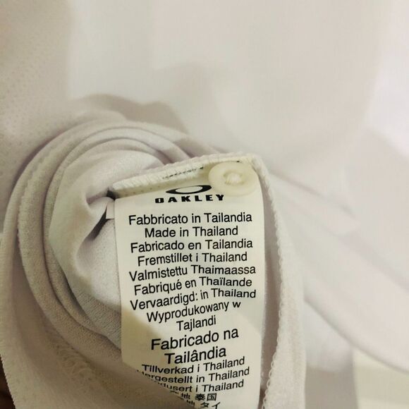 Oakley Men's Aero Ellipse‎ Golf Polo 2.0 Short Sleeve Moisture-Wicking White 2XL - Picture 8 of 8